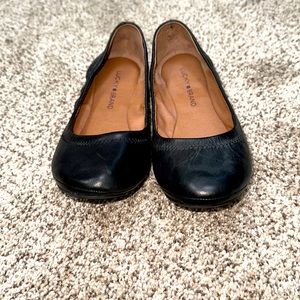 Black Lucky 🍀 Brand soft leather flats. Like new
